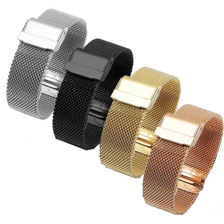 For Huawei Watch GT Runner Stainless Steel Milan Double Buckle Watch Band(Black)