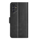 For Samsung Galaxy A13 4G Dual-side Magnetic Buckle Horizontal Flip Leather Case with Holder & Card Slots & Wallet(Black)