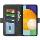 For Samsung Galaxy A13 4G Dual-side Magnetic Buckle Horizontal Flip Leather Case with Holder & Card Slots & Wallet(Black)
