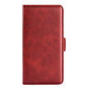 For Samsung Galaxy A13 4G Dual-side Magnetic Buckle Horizontal Flip Leather Case with Holder & Card Slots & Wallet(Red)