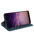 For Samsung Galaxy A03 164mm Retro-skin Magnetic Leather Case with Holder & Card Slots & Wallet(Dark Blue)