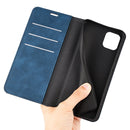 For Samsung Galaxy A03 164mm Retro-skin Magnetic Leather Case with Holder & Card Slots & Wallet(Dark Blue)
