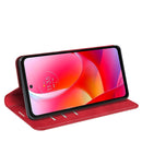 For Samsung Galaxy A03 164mm Retro-skin Magnetic Leather Case with Holder & Card Slots & Wallet(Red)
