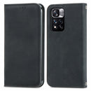 For Xiaomi Redmi Note 11 Pro China /11 Pro+ Retro Skin Feel Magnetic Horizontal Flip Leather Case(Black)