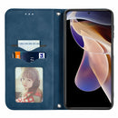 For Xiaomi Redmi Note 11 Pro China /11 Pro+ Retro Skin Feel Magnetic Horizontal Flip Leather Case(Blue)