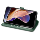 For Xiaomi Redmi Note 11 Pro / 11 Pro+ Retro Solid Color Buckle Leather Phone Case(Green)