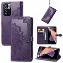 Mandala Flower Embossed Flip Leather Phone Case For Xiaomi Redmi Note 11 Pro / 11 Pro+(Purple)