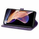 Mandala Flower Embossed Flip Leather Phone Case For Xiaomi Redmi Note 11 Pro / 11 Pro+(Purple)