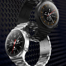 N58 IP67 1.28 inch Touch Color Screen Smart Watch(Stainless Steel Silver)