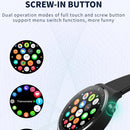 N58 IP67 1.28 inch Touch Color Screen Smart Watch(Leather Black)