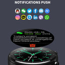 N58 IP67 1.28 inch Touch Color Screen Smart Watch(Leather Black)