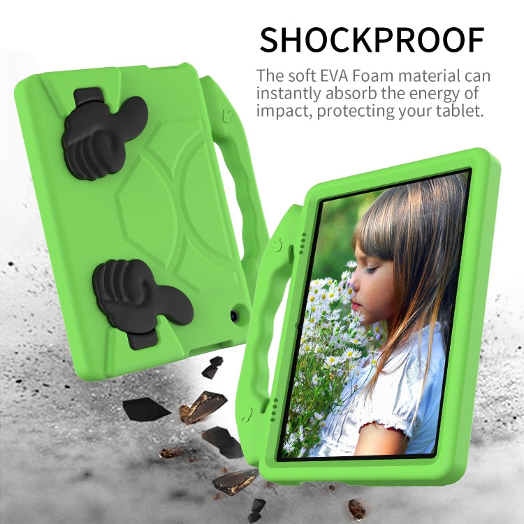 For Lenovo Tab M10 HD 10.1 TB-X505F/X505N EVA Shockproof Tablet Case with Thumb Bracket(Green)