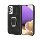 Ring Holder PU Phone Case For Samsung Galaxy A32 5G / M32 5G(Black)