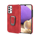 Ring Holder PU Phone Case For Samsung Galaxy A32 5G / M32 5G(Red)