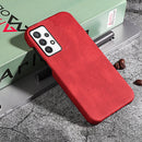 Ring Holder PU Phone Case For Samsung Galaxy A32 5G / M32 5G(Red)