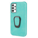 Ring Holder PU Phone Case For Samsung Galaxy A32 5G / M32 5G(Mint Green)