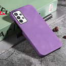 Ring Holder PU Phone Case For Samsung Galaxy A32 5G / M32 5G(Purple)