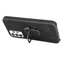 Ring Holder PU Phone Case For Samsung Galaxy A32 5G / M32 5G(Black)