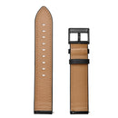 For Huawei Watch GT3 46mm / Watch GT Runner First Layer Leather Sewing Thread Watch Band (Black)