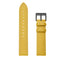 For Huawei Watch GT3 42mm / Watch GT2 42mm First Layer Leather Sewing Thread Watch Band (Yellow)