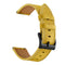For Huawei Watch GT3 42mm / Watch GT2 42mm First Layer Leather Sewing Thread Watch Band (Yellow)