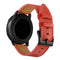 For Huawei Watch GT3 42mm / Watch GT2 42mm First Layer Leather Sewing Thread Watch Band (Red)