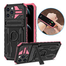ENKAY Armor Wristband Phone Case for iPhone 13 Pro Max(Pink)
