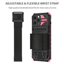 ENKAY Armor Wristband Phone Case for iPhone 13 Pro Max(Pink)