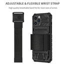 ENKAY Armor Wristband Phone Case for iPhone 13 Pro Max(Black)