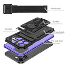 ENKAY Armor Wristband Phone Case for iPhone 13 Pro Max(Purple)