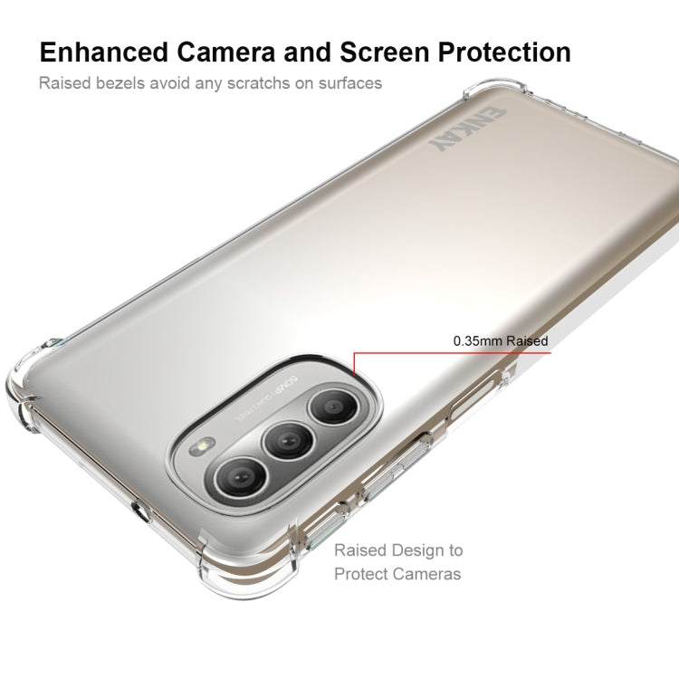 For Motorola Moto G51 5G ENKAY Transparent TPU Shockproof Case