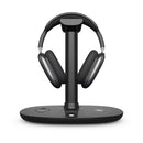 B-15A 4 in 1 Headset Holder Wireless Charger for Smart Phone & iWatch & Airpods