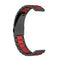 For Huawei watch GT 3 42mm / Watch GT 2 42mm Three Bead Stainless Steel Watch Band (Black Red)