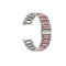 For Huawei watch GT 3 42mm / Watch GT 2 42mm Three Bead Stainless Steel Watch Band (Silver Pink)