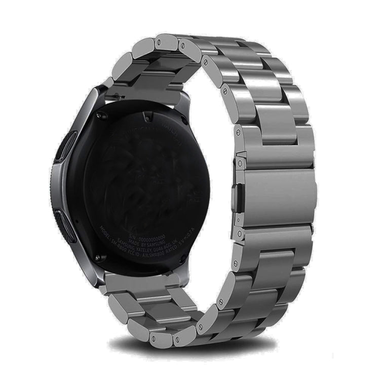 For Huawei watch GT 3 42mm / Watch GT 2 42mm Three Bead Stainless Steel Watch Band (Gray)