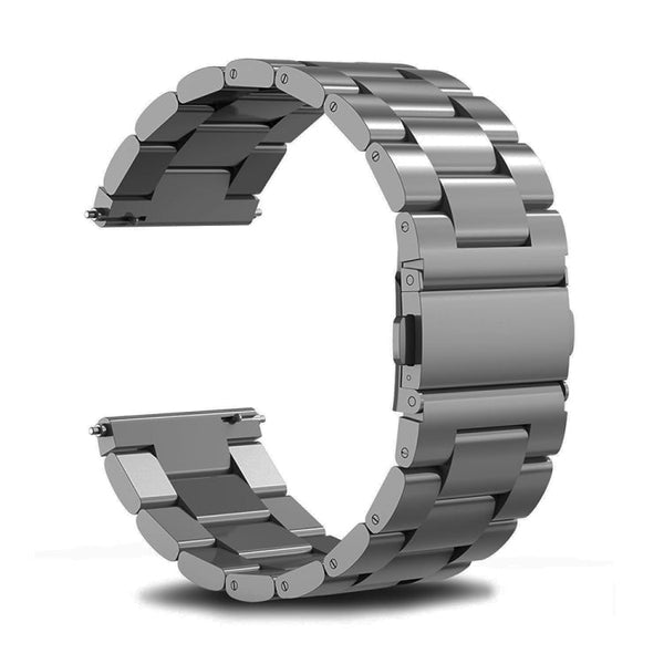 For Huawei watch GT 3 42mm / Watch GT 2 42mm Three Bead Stainless Steel Watch Band (Gray)