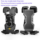 Bicycle Mobile Phone Bracket Cycling Navigation Shockproof Rotating Phone Rack(Black)