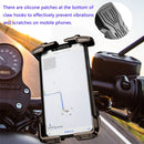 Bicycle Mobile Phone Bracket Cycling Navigation Shockproof Rotating Phone Rack(Black)