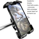Bicycle Mobile Phone Bracket Cycling Navigation Shockproof Rotating Phone Rack(Black)