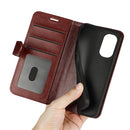 For Motorola Moto G31 4G R64 Texture Single Horizontal Flip Phone Case(Brown)