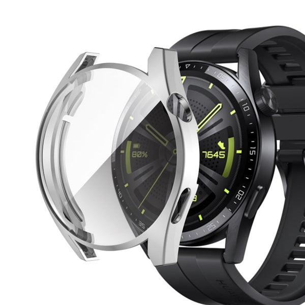 For Huawei Watch GT 3 42mm Fully Surrounded TPU Case with Protective Film(Silver)