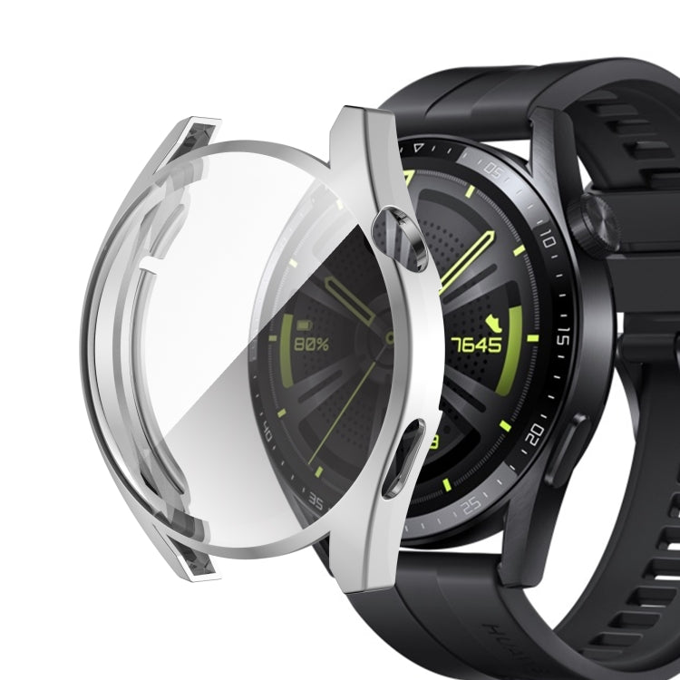 For Huawei Watch GT 3 42mm Fully Surrounded TPU Case with Protective Film(Silver)