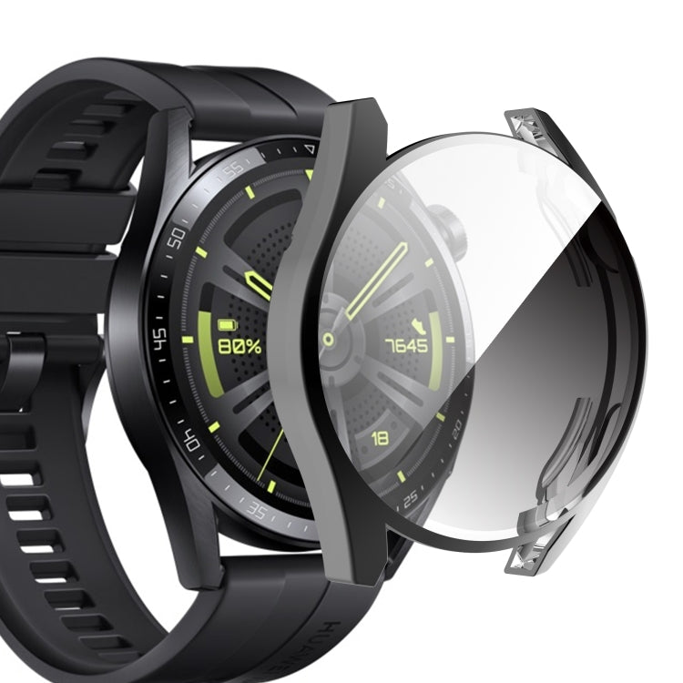 For Huawei Watch GT 3 42mm Fully Surrounded TPU Case with Protective Film(Rose Gold)