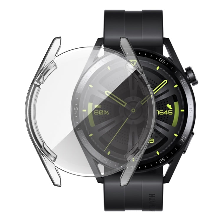 For Huawei Watch GT 3 42mm Fully Surrounded TPU Case with Protective Film(Rose Gold)
