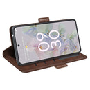 For Google Pixel 6a Dual-side Magnetic Buckle Leather Phone Case(Brown)
