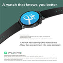 DT4 1.36 inch Silicone Watchband Color Screen Smart Watch(Silver)