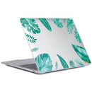 ENKAY Hat-Prince Forest Series Pattern Laotop Protective Crystal Case for MacBook Pro 14.2 inch A2442 2021(Green Leaf Pattern)