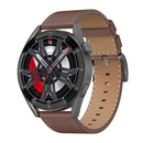 DT3 Max 1.36 inch Leather Watchband Color Screen Smart Watch(Black)