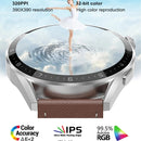 DT3 Max 1.36 inch Leather Watchband Color Screen Smart Watch(Black)