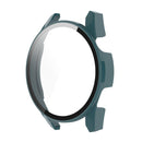 For Huawe Watch GT 3 46mm Shockproof PC Case with Tempered Glass Film(Green)